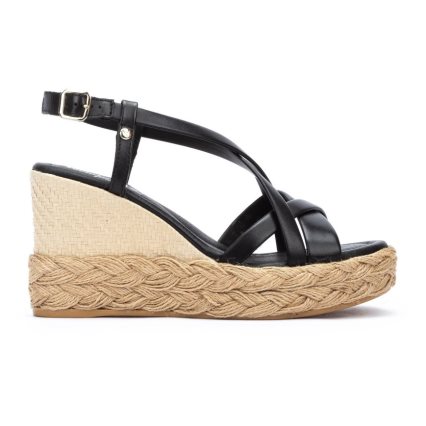 Women's Pikolinos RONDA Wedge Sandals Black | NZ K7152A9